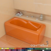 Цветные прямоугольные ванны