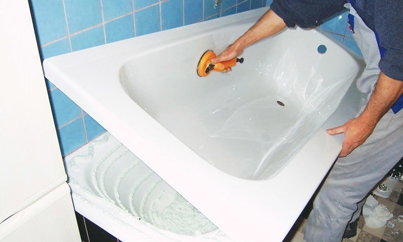Реставрация ванн акриловым вкладышем