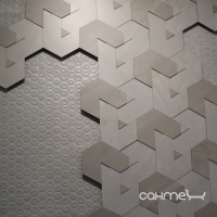 Плитка декор 34x39 Apavisa Nanoforma Mosaico Brick G-1942 White (біла)