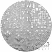 Декоративна вставка 25x25 Apavisa Regeneration Circle Moon Rendering G-403 Silver Decor (срібло)