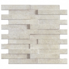 Плитка декор, мозаика 30x28 Apavisa Evolution Mosaico Brick G-1822 Ivory Striato (структурная, слоновая кость)