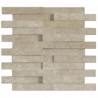 Плитка декор, мозаика 30x28 Apavisa Evolution Mosaico Brick G-1822 Beige Striato (структурная, бежевая)