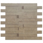 Плитка декор, мозаика 30x28 Apavisa Evolution Mosaico Brick G-1822 Vison Striato (структурная, коричневая)