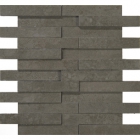 Плитка декор мозаїка 30x28 Apavisa Evolution Mosaico Brick G-1822 Moss Striato (структурна, темно-коричнева)