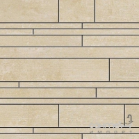 Плитка декор 30x30 Apavisa Beton Mosaico Sin Fin G-1756 Beige Lappato (лаппатированная, бежевая)