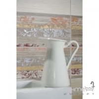 Плитка настінна фриз Rako CHARME WLASP038 світло-сірий