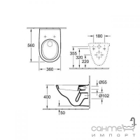 Унітаз Villeroy&Boch O.Novo 5660H101 + комплект інсталяції Geberit Duofix 458.112.21.1