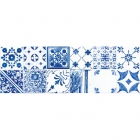 Плитка настенная декор RAKO MAJOLIKA WARVE146 синий рельефный