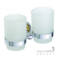 Тримач подвійний для склянки в комплекті зі скляними склянками Bemeta Retro, арт. 144210028