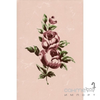 Плитка настенная декор Cersanit Валенсия Роса Цветок 20x30