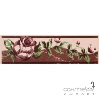 Плитка настінна фриз Cersanit Валенсія Квітка Роса 6х20