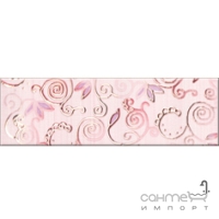 Плитка настінна фриз Cersanit Opera Класик рожева 6х20