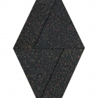 Настінна плитка декор 26x53 Apavisa Nanoterratec Diamond Ramp G-1942 Multicolor Lappato (чорна+колір.)