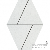Плитка настенная декор 26x53 Apavisa Nanoterratec Diamond Ramp G-1942 White Lappato (белая)