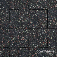 Настінна плитка декор 30x30 Apavisa Nanoterratec Mosaico 5x5 G-1844 Multicolor Lappato (чорна+колір.)