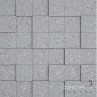 Плитка настенная декор 30x30 Apavisa Nanoterratec Mosaico 5x5 G-1844 Grey Lappato (серая)
