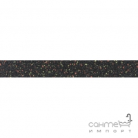 Бордюр 7,5x60 Apavisa Terratec Lista G-103 Multicolor Lappato (черная+цвет., лаппатированный)
