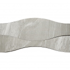 Плитка настенная, декор 18,14x89,46 Apavisa Materia Ramp Onda G-1688 Grey Natural (серая, матовая)