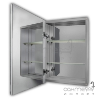 Зеркальный шкафчик с алюминиевым корпусом без подсветки Juergen Atlant 101 600x400