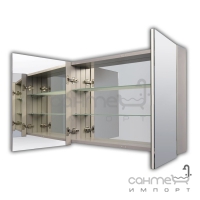 Зеркальный шкафчик с алюминиевым корпусом без подсветки Juergen Atlant 201 600x600
