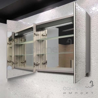Зеркальный шкафчик с алюминиевым корпусом с LED-подсветкой Juergen Andrea 600x600