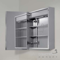 Зеркальный шкафчик с алюминиевым корпусом с LED-подсветкой Juergen Mario 600x400