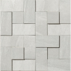 Плитка декор 30x30 Apavisa Materia Mosaico Brick G-1780 White Natural (біла, матова)