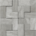 Плитка декор 30x30 Apavisa Materia Mosaico Brick G-1780 Grey Natural (сіра, матова)