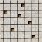 Мозаика 30x30 Apavisa Iridio Mosaico 2,5x2,5 G-1850 Grey Mix Lappato (серая)  