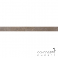 Плитка для підлоги, бордюр 7,5x90 Apavisa Pulpis Lista G-123 Vison Lappato (коричнева, лаппатована)
