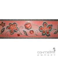 Настінна плитка Інтеркерама Verona бордюр широкий рожевий 23х7,5, арт. БШ 34041