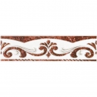 Плитка настенная Интеркерама Bizantino бордюр широкий коричневый 23х6,6, арт. БШ 06 031