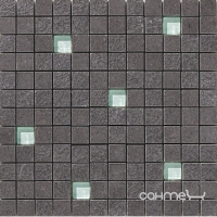 Мозаїка 30x30 Apavisa Lava Mosaico 2,5x2,5 G-1850 Negro Multirelieve (чорна)