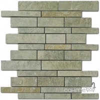 Мозаика 30x30 Apavisa Quartzstone Mosaico Sin Fin G-161 Deco Verde Estructurado (зеленая)