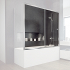 Шторка розсувна для ванни Besco Duo Slide II 150x150 загартоване прозоре скло