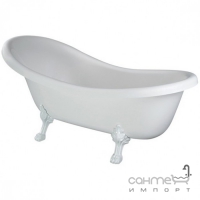 Окремостояча ванна на ніжках Besco PMD Piramida Otylia 160x77 біла, ніжки колір на вибір