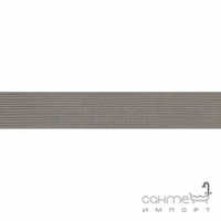 Настінна плитка, фриз 10x60 Apavisa Otta Lista G-91 Gris Corrugato (сіра, структурна)