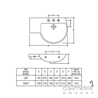 Раковина Rak Ceramics Reserva Wing (белый)