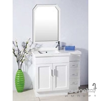 Зеркало для ванной комнаты H2O B104 белое (уценка)