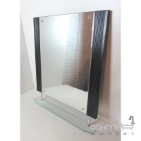 Зеркало для ванной комнаты со стеклянной полочкой и подогревом H2O B005 цвет венге (уценка)