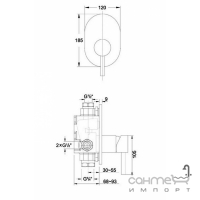 Смеситель для душа Steinberg Series 100 2243 Хром