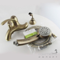 Змішувач для ванни з ручним душем Fiore Jaffar 47 ХХ 5103 колір на вибір