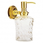 Диспенсер для жидкого мыла с настенным держателем Kugu Versace 214G золото