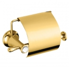 Держатель для туалетной бумаги с крышкой Kugu Bavaria 311G золото