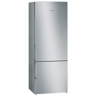 Отдельностоящий двухкамерный холодильник с нижней морозильной камерой Siemens KG57NVI20N нержавеющая сталь