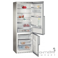 Окремий двокамерний холодильник із нижньою морозильною камерою Siemens KG49NAI22 нержавіюча сталь