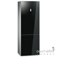 Окремий двокамерний холодильник із нижньою морозильною камерою Siemens KG49NSB31 чорний