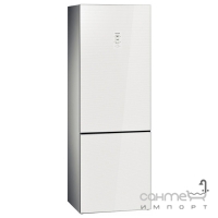 Окремий двокамерний холодильник із нижньою морозильною камерою Siemens KG49NSW31 білий
