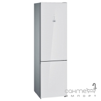 Отдельностоящий двухкамерный холодильник с нижней морозильной камерой Siemens KG39FSW45 белый