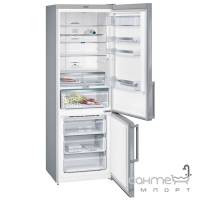 Окремий двокамерний холодильник із нижньою морозильною камерою Siemens KG49NAI31U нержавіюча сталь